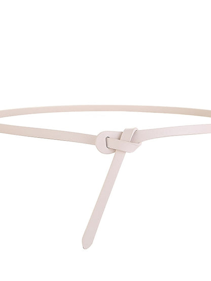 Women's Skinny Belt Party Street Dailywear Holiday Black White Belt Pure Color Red Fall Winter Spring Summer - LuckyFash™