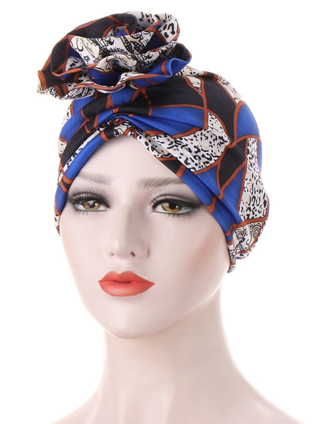 Women's Turban Office Daily Flower / Plants Polyester Boho Cute 1 pcs - LuckyFash™