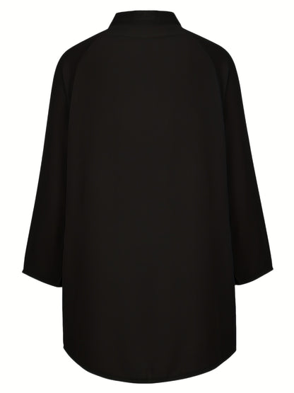 Long Sleeve Shirt Dress, Button Up Casual Dress, Women's Clothing