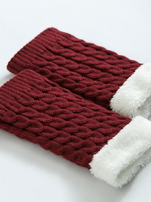 Women's Leg Warmers Boot Cuffs Work Daily Solid Color Polyester Acrylic Fibers Basic Classic Warm 1 Pair - LuckyFash™
