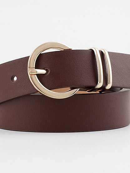 Women's Belt PU Black Brown Beige Coffee Waist Belt Daily Work Pure Color / Spring / Summer / Fall / Winter / Alloy - LuckyFash™