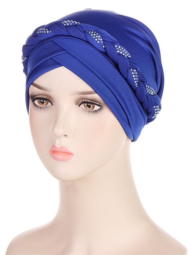 Comfortable Turban Cap for Women Soft Stretch Braid Muslim Hats Female Inner Hijab Caps Indian Bonnet Wrap Head Scarf - LuckyFash™