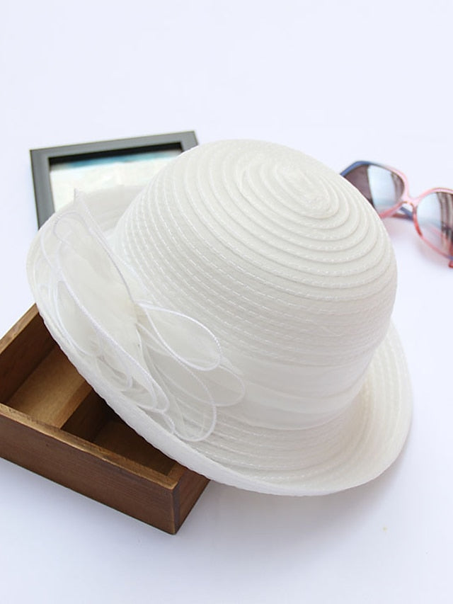 Women's Party Hat Party Street Holiday Flower Solid Color Red Blue Hat Fall Winter Spring Summer - LuckyFash™