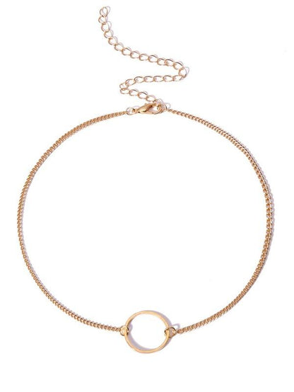 Circle Detail Choker Set 2pcs - LuckyFash™