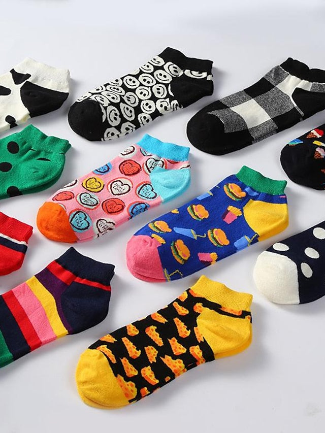Women's Anckle Socks Low Cut Socks Office Work Daily Animal Dot Spandex Nylon Cotton Basic Casual Classic 1 Pair - LuckyFash™