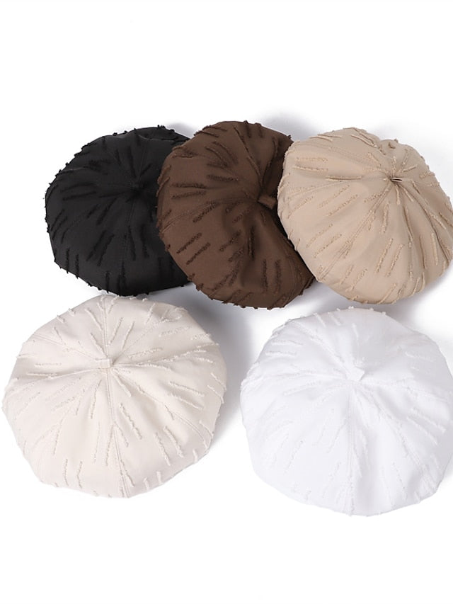 Fashion Black Beret Women Spring Summer Thin Breathable Painter Hat Trendy Artist Hat - LuckyFash™