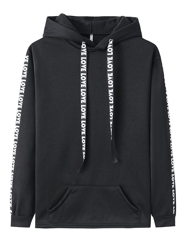 Women's Hoodie Pullover Basic Casual Black Blue Pink Plain Solid Colored Street Hooded Long Sleeve S M L XL XXL - LuckyFash™