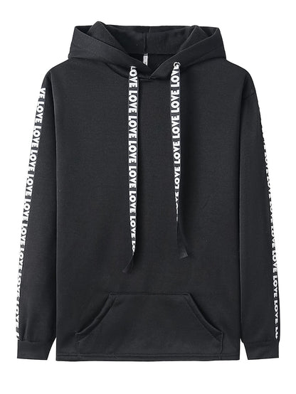 Women's Hoodie Pullover Basic Casual Black Blue Pink Plain Solid Colored Street Hooded Long Sleeve S M L XL XXL - LuckyFash™