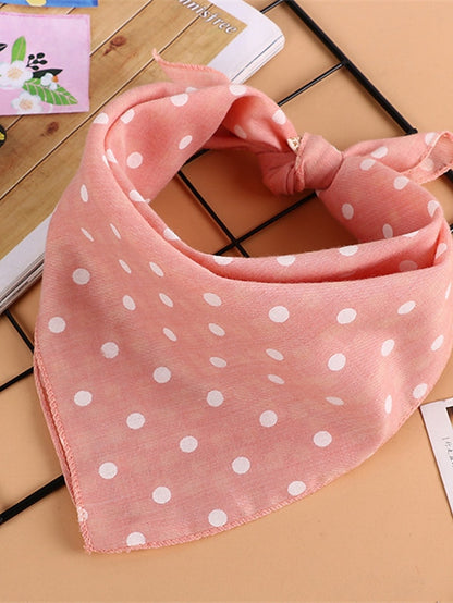 Polka Dots Kerchief Pink Green Blue Scarfs Birthday Gift Accessories - LuckyFash™