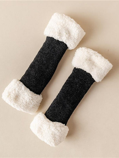 Women's Leg Warmers Boot Cuffs Thick Winter Warm Socks Home Daily Solid Color Polyester Spandex Basic Classic Warm Casual 1 Pair - LuckyFash™