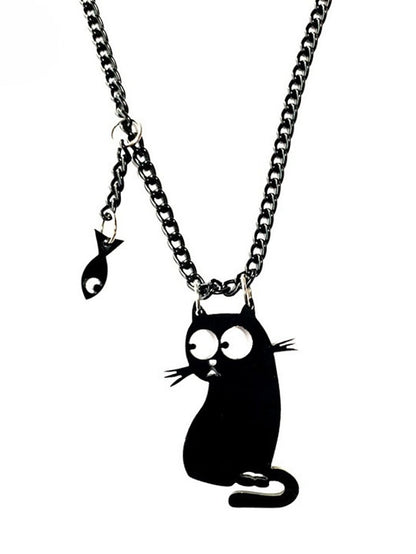 Women's necklace Outdoor Halloween Cat Necklaces - LuckyFash™