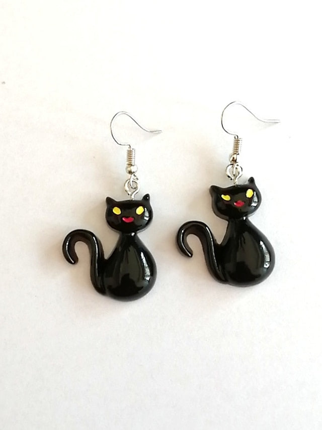 Women's Earrings Vintage Halloween Cat Earring - LuckyFash™