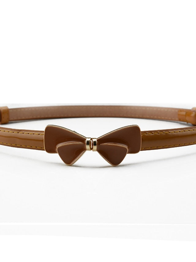 Women's Skinny Belt Party Street Dailywear Holiday Black White Belt Pure Color Resin Pink Fall Winter Spring - LuckyFash™