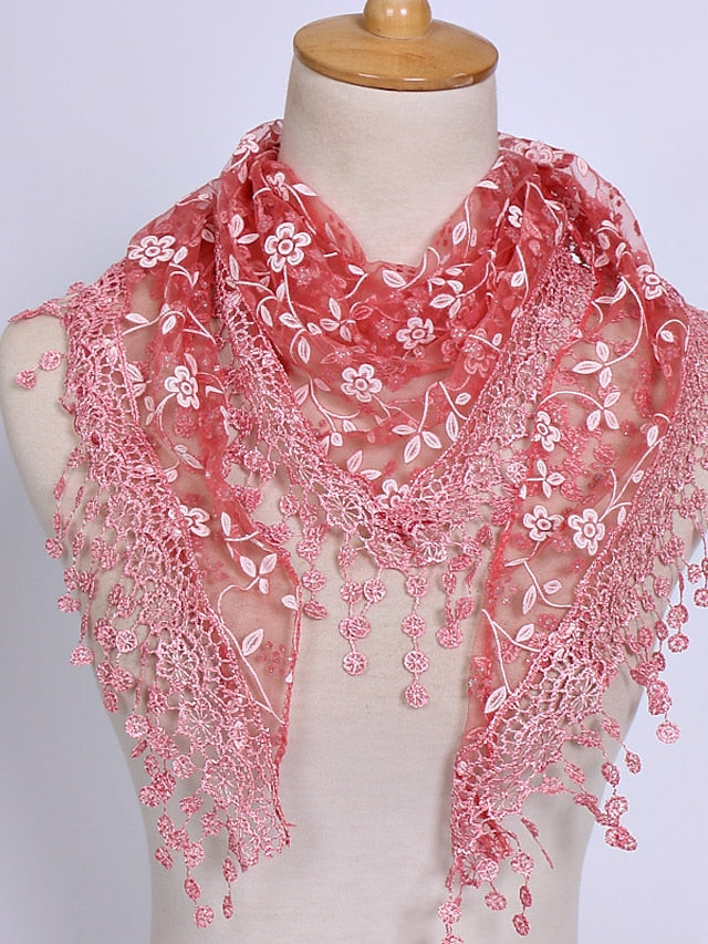 Women's Scarves Satin Scarves Daily Holiday Cotton Polyester Vacation Bohemia Outdoor Casual 1pcs - LuckyFash™