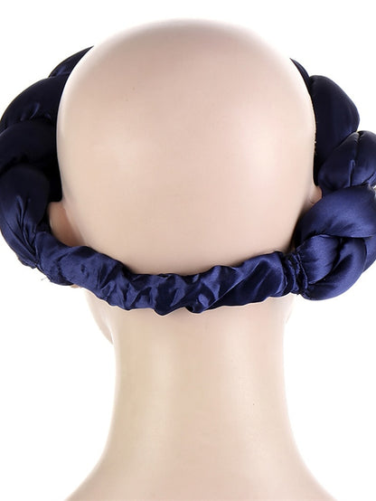 Latest Exaggerated Big Satin Twist Braid Headband African Accessories Women Fashion Turbans Ladies Head Wraps - LuckyFash™