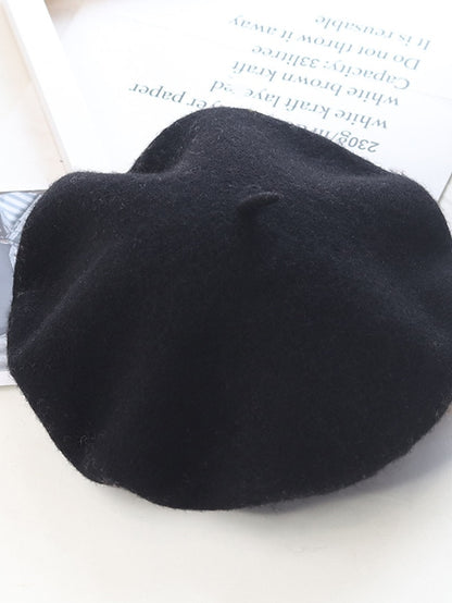 Women's Hat Beret Hat Winter Hats Green Black Purple Outdoor Street Dailywear Knit Pure Color Comfort Warm Breathable - LuckyFash™