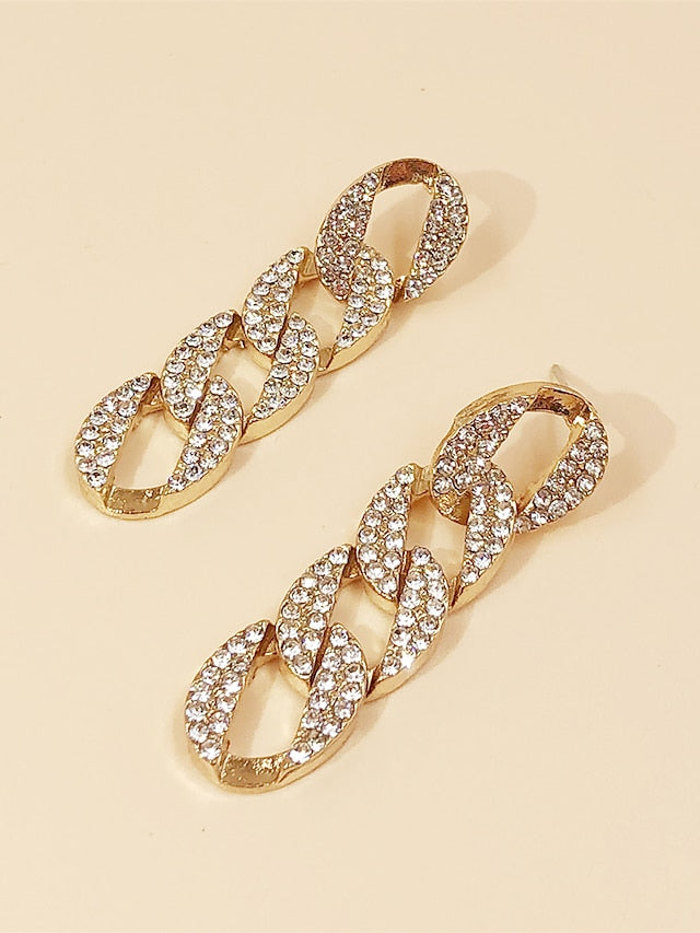1 Pair Drop Earrings For Women's Party Evening Street Gift Alloy Link / Chain Fashion - LuckyFash™