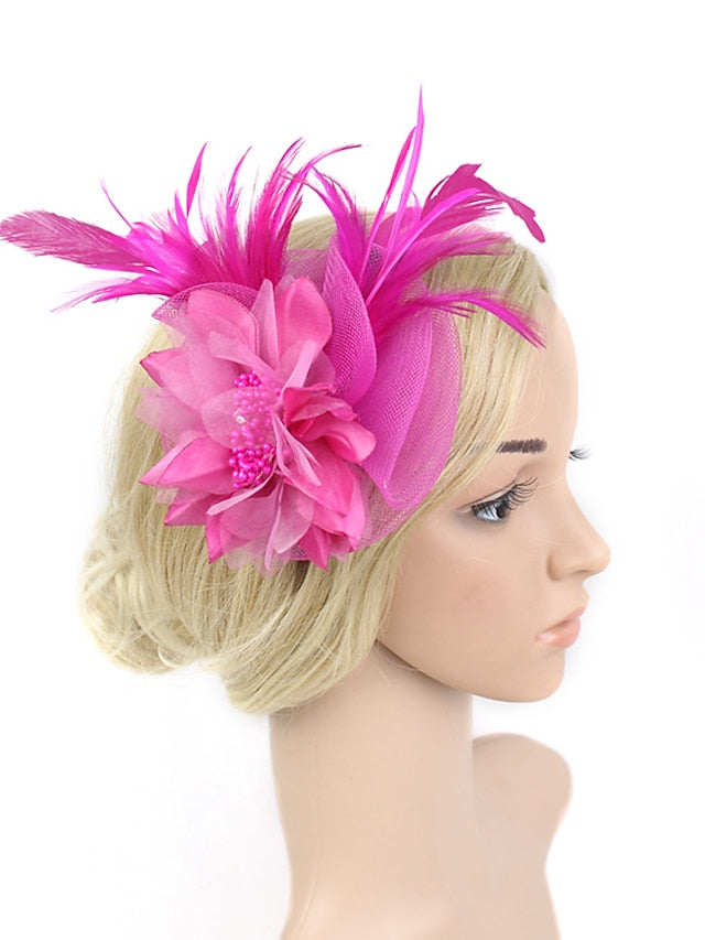 Women's Hair Clip Chic & Modern Party Pure Color Headwear / Yellow / Purple / Fall / Winter / Spring - LuckyFash™