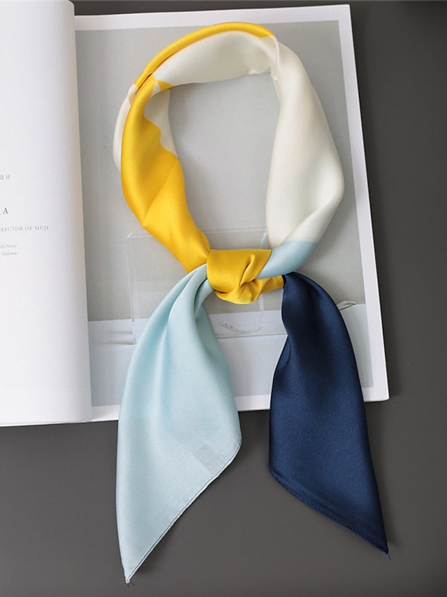 Women's Square Scarf Infinity Scarf Dailywear Holiday Outdoor White Blue Pink Scarf Polka Dot Zebra - LuckyFash™