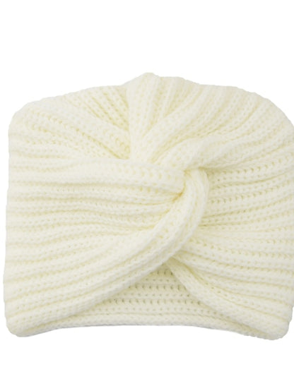 Muslim Inner Hijab Caps Bohemia Turban Cross Wrap Head Indian Hat Knitting Hijab Bonnet Turbante Cap for Women Wear - LuckyFash™