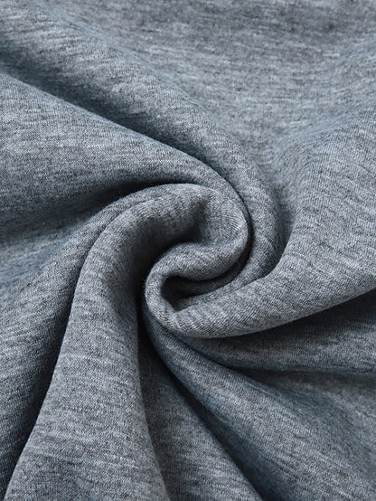 Basic Casual Wine Red Big red Black Solid Color Home Crew Neck Long Sleeve for Women - LuckyFash™