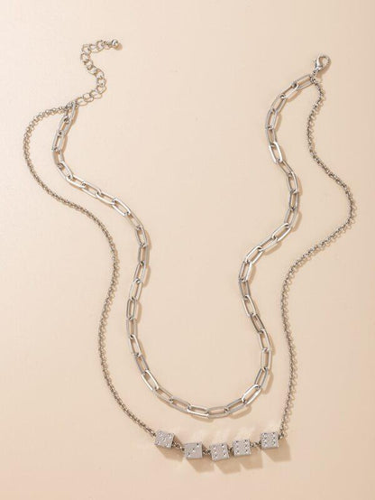 Dice Decor Layered Necklace - LuckyFash™