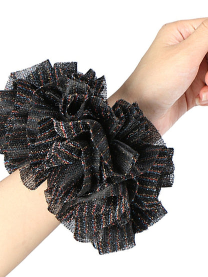 Oversize Scrunchies Giant Large Intestine Big Hair Ties Elastic Rubber Bands Glitter Ponytail Holder Hijab Volumizing Scrunchies - LuckyFash™