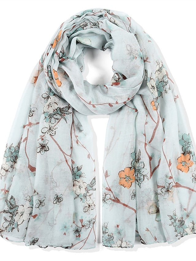 New Women Spring Summer Fashion Voile Scarf Long Shawl Beach Headband Bandanna Wrap Muffler Soft Hijab - LuckyFash™