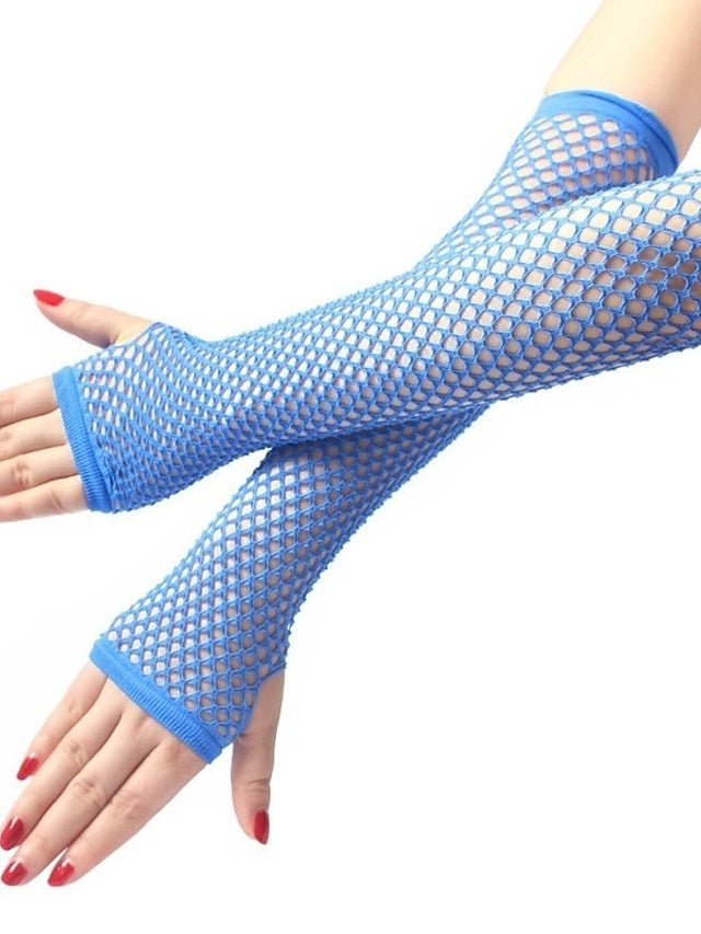 Women's Gloves Fingerless Gloves Party Evening Gift Holiday Polyester Vacation Simple Sexy 1 Pair - LuckyFash™