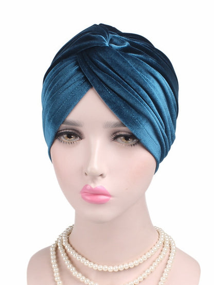 Women's Muslim Hijab Bonnet Outdoor Home Daily Solid / Plain Color Polyester Casual Casual / Daily 1 pcs - LuckyFash™