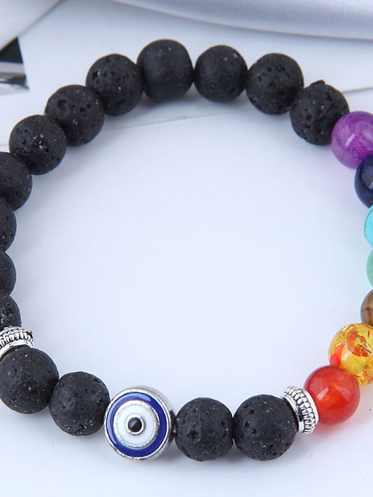 Women's Bead Bracelet Yoga Bracelet Chakra Eyes Colorful Plastic Bracelet Jewelry Black For Daily - LuckyFash™
