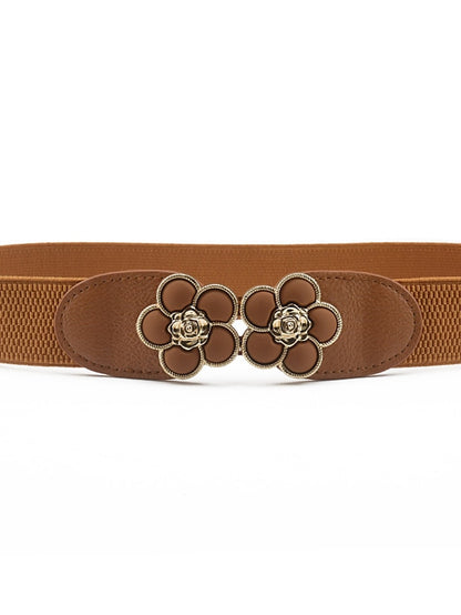 Women's Buckle Party Wedding Street Dailywear Black White Belt Pure Color Red Khaki Fall Winter Spring - LuckyFash™