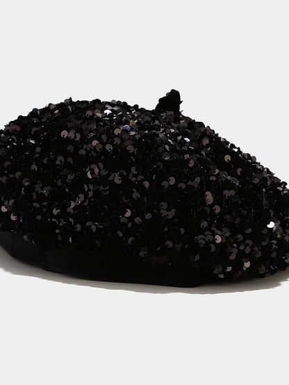 Popular Sequins Painter Hat Female Korean Version Trendy Beret Pub Party British Retro Octagonal Hat - LuckyFash™