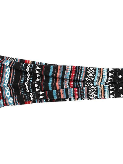 europe and the united states cross-border fashion sports hairband yoga bundle sweat-absorbing headband new ladies wide-brimmed printed headwear - LuckyFash™