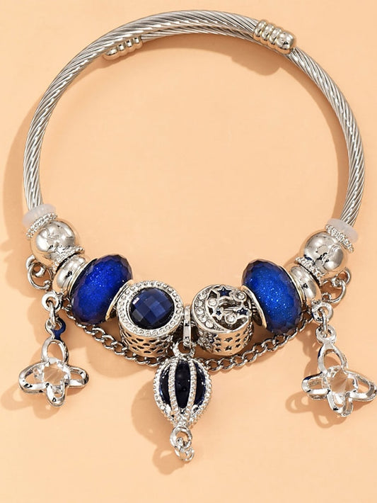 Women's Charm Bracelet Cuff Bracelet Bracelet Twisted Butterfly Fashion Luxury Elegant Steel Bracelet Jewelry Silver For Gift Daily Date - LuckyFash™