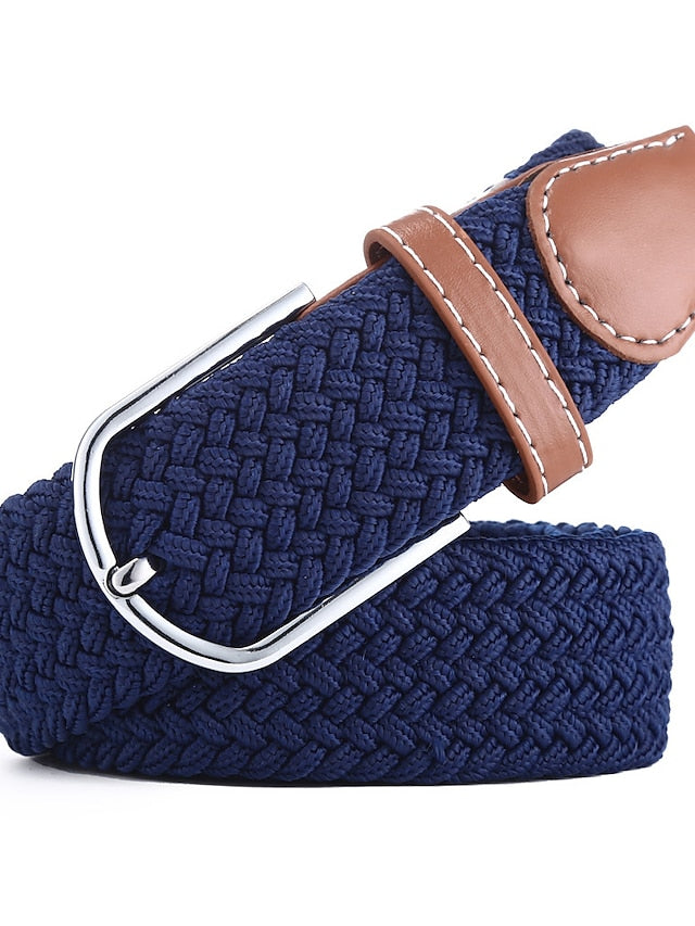 Women's Belt Canvas leather Black And White Blue and White Blue white red Black rice coffee Black Waist Belt Street Casual Color Block / Spring / Summer / Winter - LuckyFash™