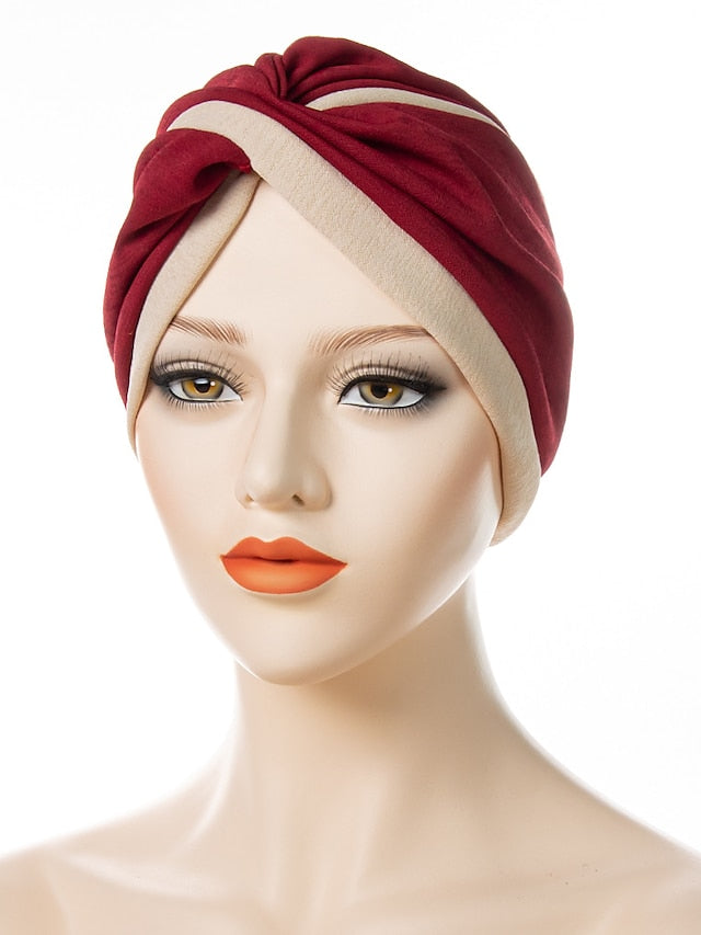 Women's Turban Home Daily Holiday Patchwork Quilted Polyester Casual Sweet Casual Casual / Daily Convenient 1 pcs - LuckyFash™