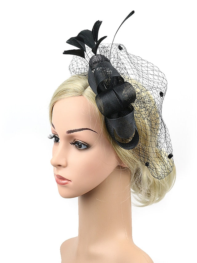 Women's Hair Clip Textured Party Flower Headwear / Wedding / Party Evening / Red / Blue / Green - LuckyFash™