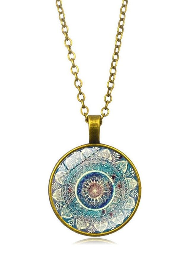 Women's necklace Contemporary Anniversary Flower Necklaces / Gold / Silver / Fall / Winter / Spring - LuckyFash™