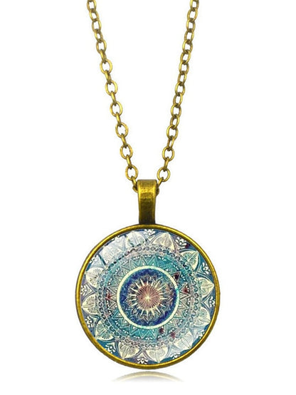 Women's necklace Contemporary Anniversary Flower Necklaces / Gold / Silver / Fall / Winter / Spring - LuckyFash™