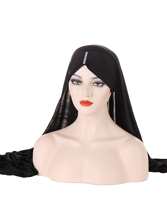 Women's Turban Party Evening Solid / Plain Color Polyester Sweet 1 pcs - LuckyFash™