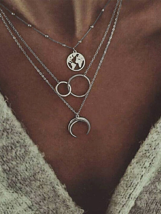 Women's necklace Chic & Modern Street Geometry Necklaces / Gold / Silver / Fall / Winter / Spring - LuckyFash™