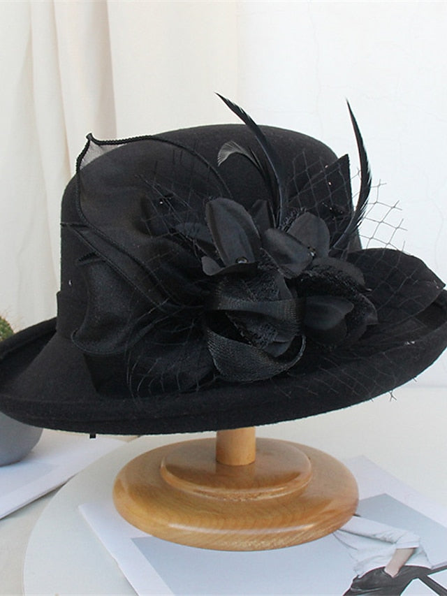 Women's Hat Bucket Hat Black Purple Yellow Party Outdoor Dailywear Floral Floral Portable Windproof Comfort - LuckyFash™