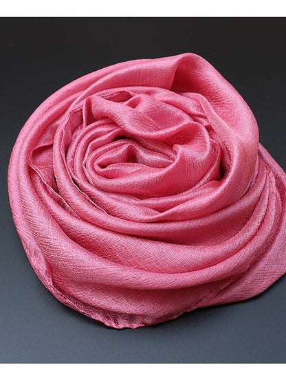 Simple Women Fashion Scarf Plain Solid Shawls Scarves Summer Lady Bandanas Foulard Hijab Party Gift - LuckyFash™