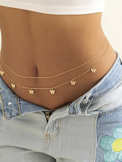 Women's body chain Contemporary Street Butterfly Headwear - LuckyFash™
