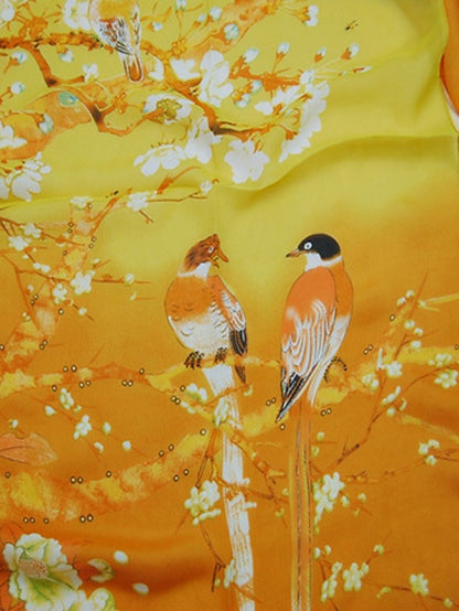 Scarves Satin Scarves Gift Daily Holiday Animal Flowers Chiffon Casual Bohemia Sunscreen Outdoor 1 PC for Women - LuckyFash™