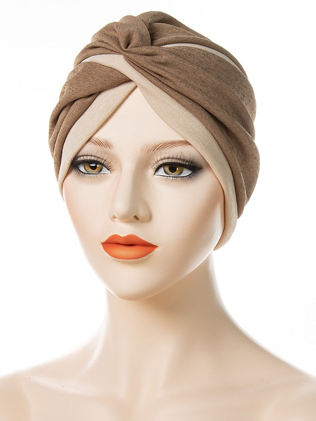Women's Turban Home Daily Holiday Patchwork Quilted Polyester Casual Sweet Casual Casual / Daily Convenient 1 pcs - LuckyFash™