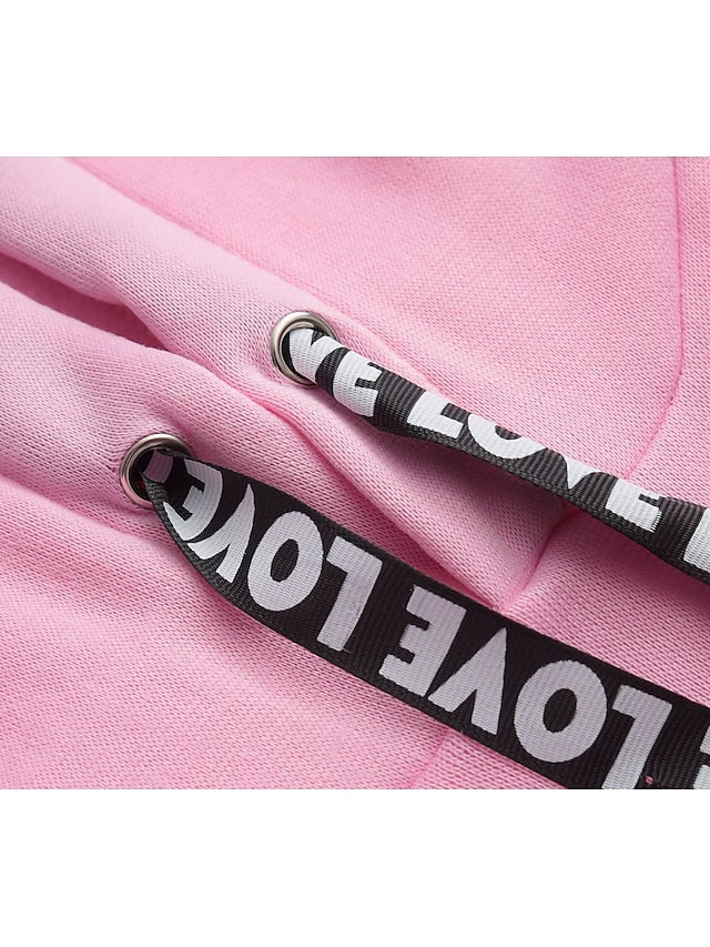 Women's Hoodie Pullover Basic Casual Black Blue Pink Plain Solid Colored Street Hooded Long Sleeve S M L XL XXL - LuckyFash™