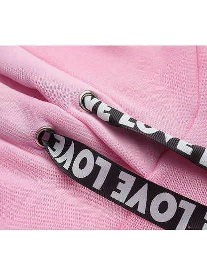 Women's Hoodie Pullover Basic Casual Black Blue Pink Plain Solid Colored Street Hooded Long Sleeve S M L XL XXL - LuckyFash™