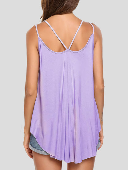 Elegant Double Sling Big Swing Women's Vest - LuckyFash™
